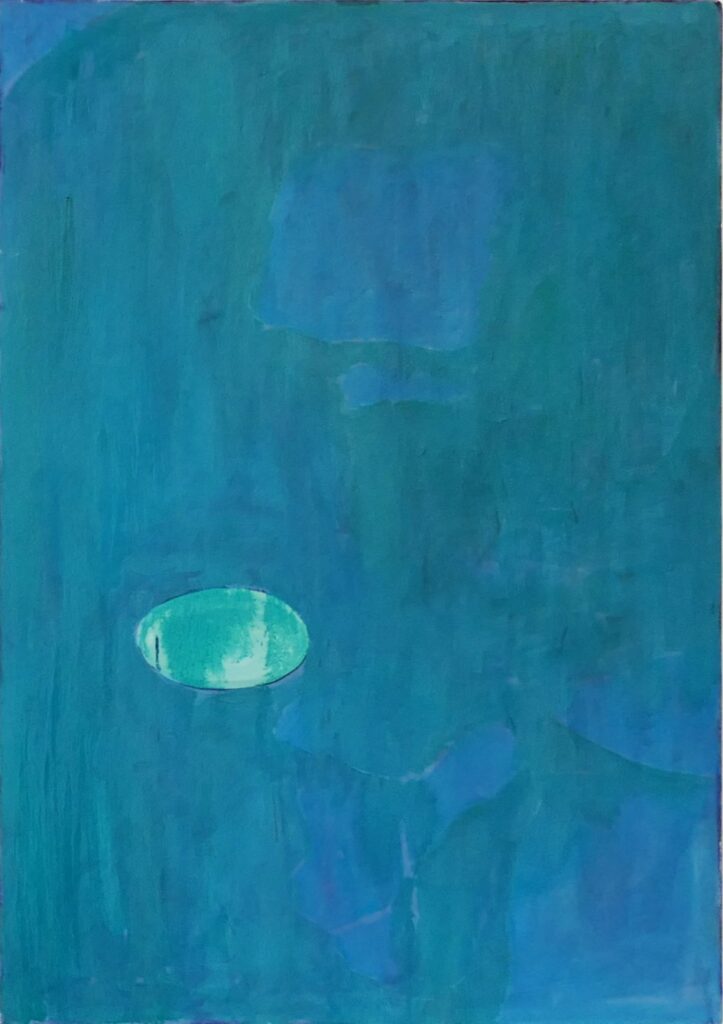 Sam Ng, Circle II (2021), Oil on canvas, 110x78cm.